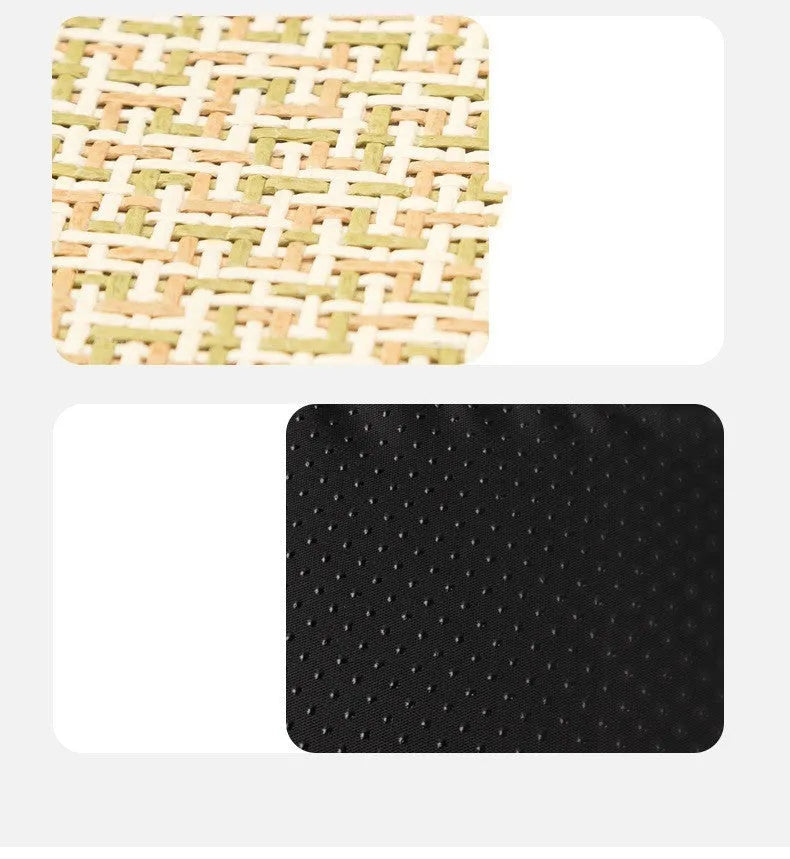 Woven pet cooling mat in beige for cats and dogs with size options from XS to XL
