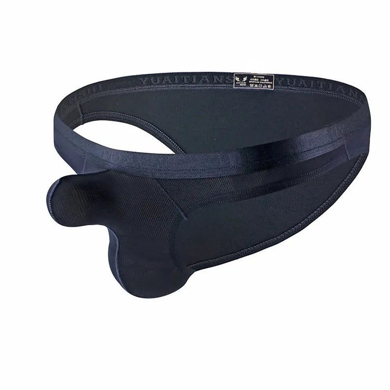 Men's thin solid colour underwear in low waist nylon design available in multiple colours