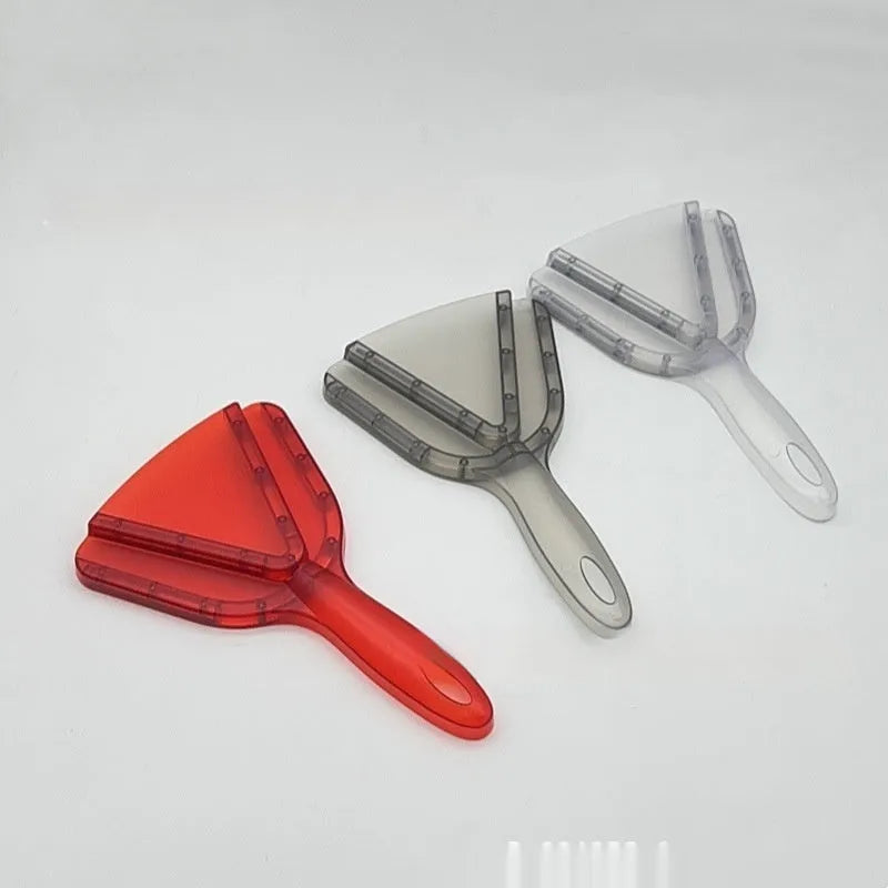 Telescopic plastic bottle opener with non-slip handle in red, clear, or grey colour