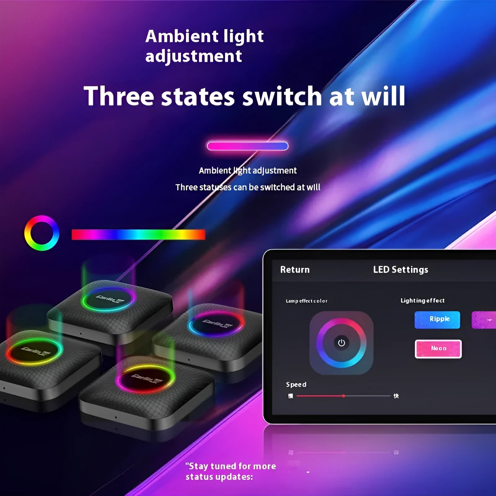 Carplay smart car networking box wired to wireless Qualcomm Eurasian version with two data cables