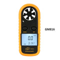 Biaozhi GM816 orange digital portable wind speed measuring instrument anemometer.