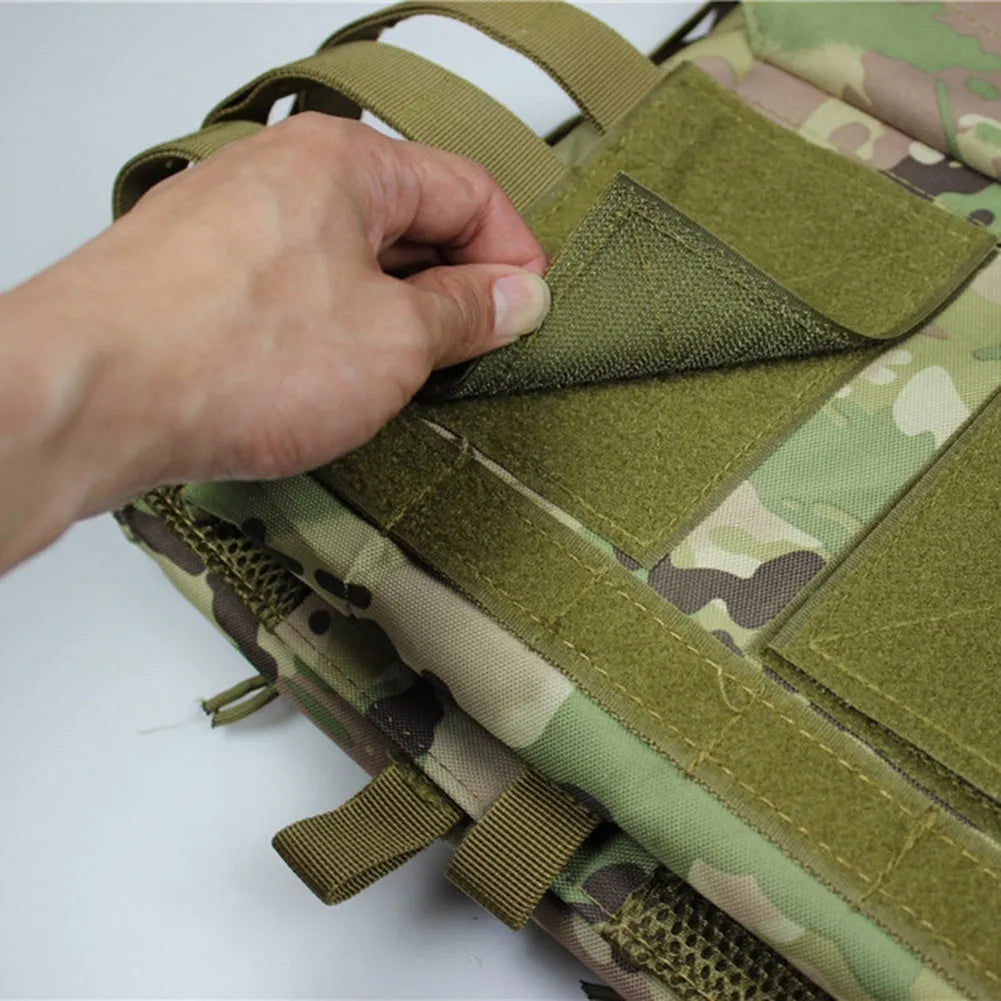 Outdoor tactical vest in ACU colour made from 800D waterproof Oxford fabric