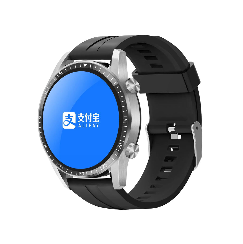 Round smart Bluetooth calling watch with aluminium alloy case and TFT touch screen