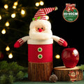 Christmas Eve gift box made of knitted flannel and Cellucotton with oversized cartoon design