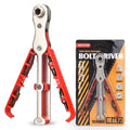 8-in-1 two-way ratchet screwdriver with S2 alloy tool steel cutter head 14.5cm