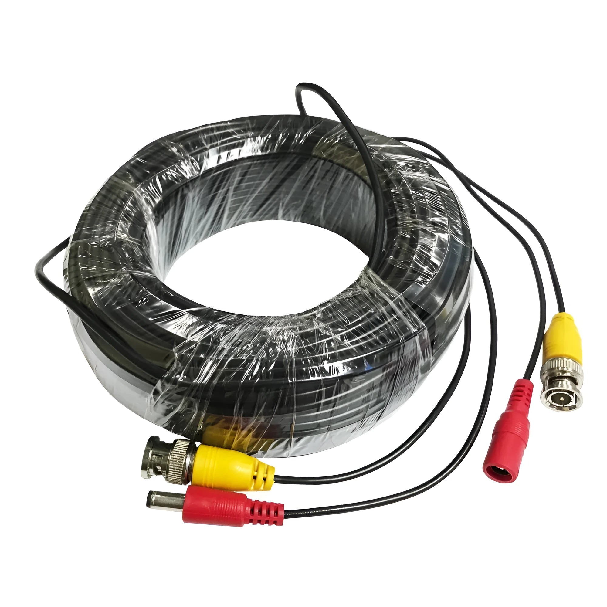 BNC DC Power Video Integrated Cable 5M Black with male and female connectors for security camera DVR wiring