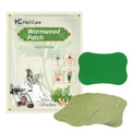 Assorted Chinese Mugwort herbal patches for knee, back, neck and foot in a sealed bag.