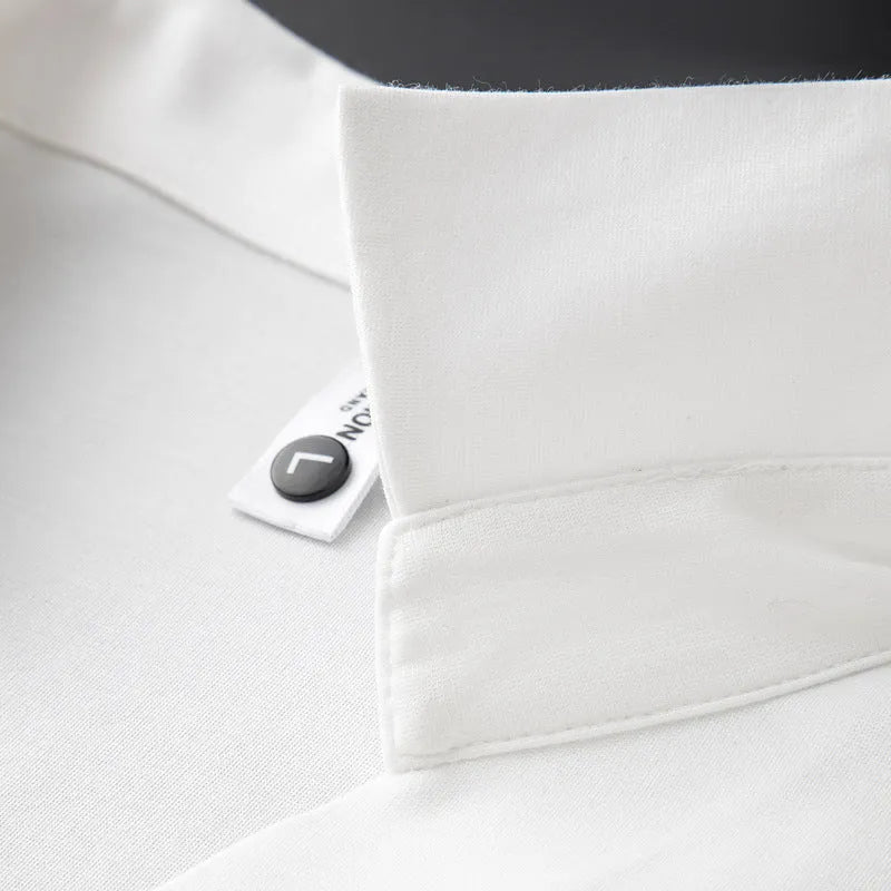 Men's slim fit lapel polo short-sleeved T-shirt in cotton blend fabric available in three colours