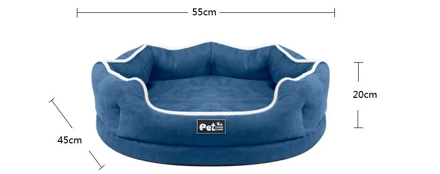 Removable cloth pet bed mattress for cats and dogs, pink blue grey, size S and L