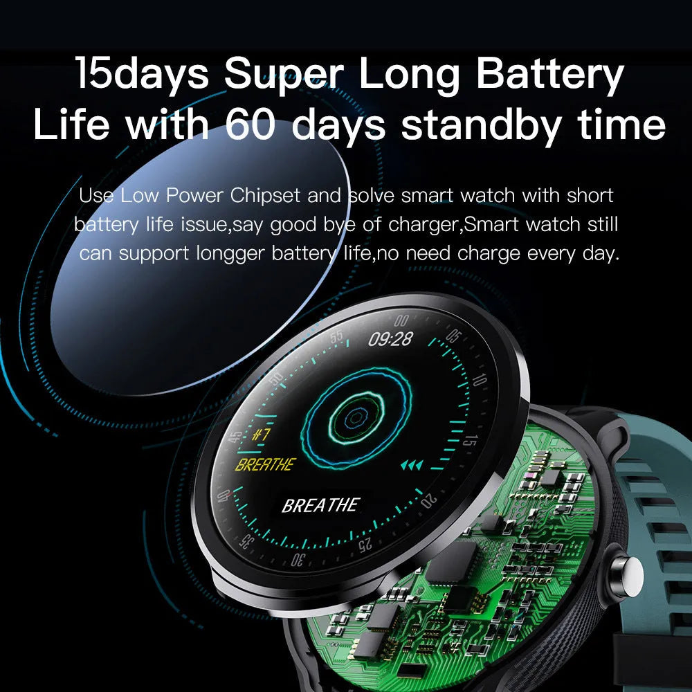 Square smart watch with heart rate monitor showing green colour option on wrist