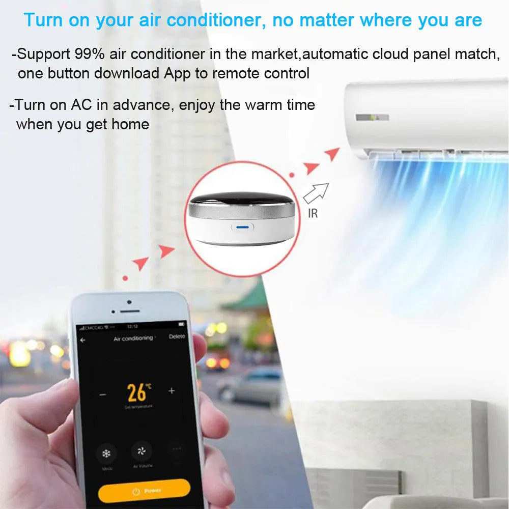 White universal remote control with infrared and RF dual-mode functionality