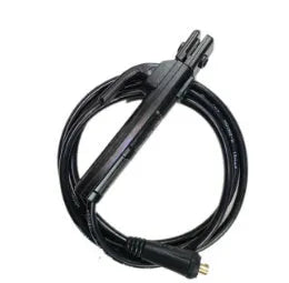 Black plastic-coated copper welding cable 25 metres long for household welding machines