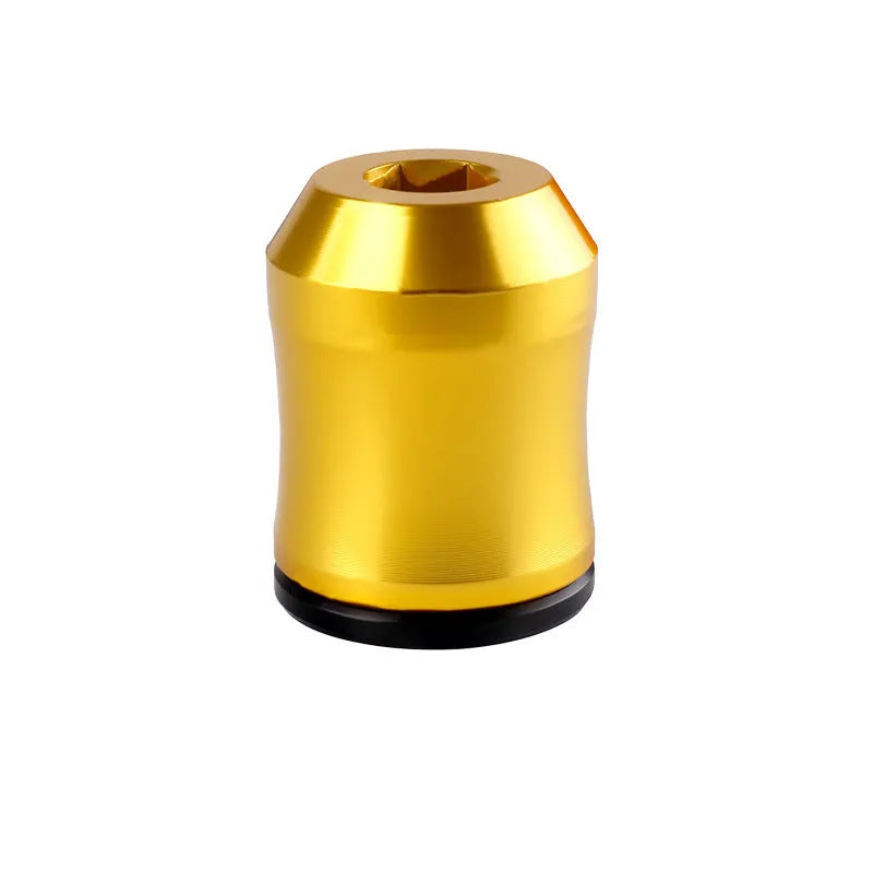Hexagonal handle magnetizing apparatus in blue, alloy construction, with magnetic ring for screwdriver bits