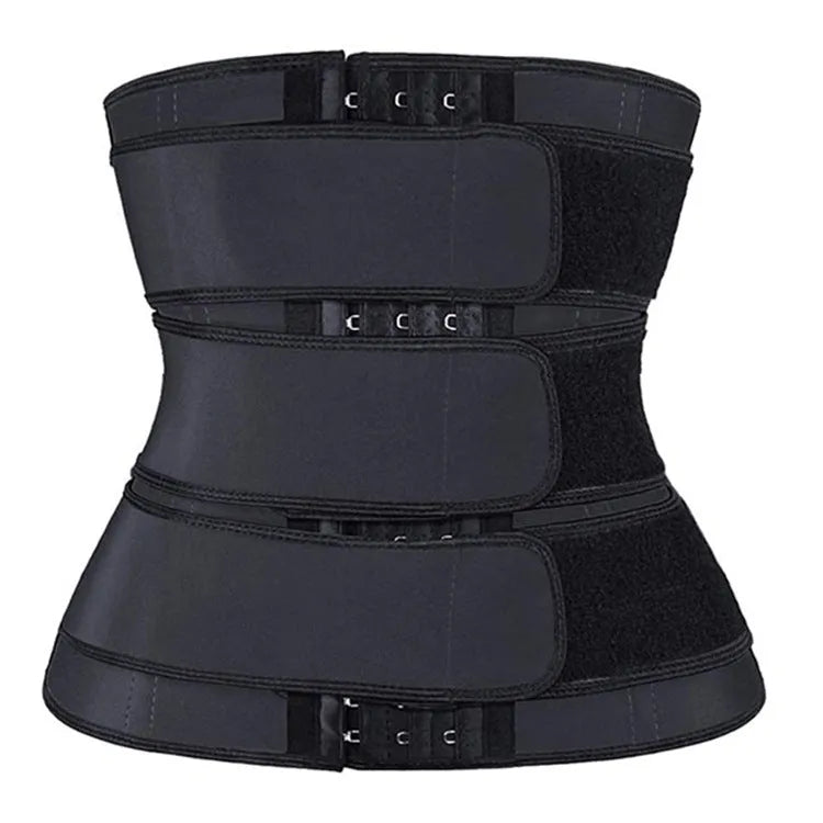 Neoprene men's shapewear waist belt in black and grey options for sports fitness and body sculpting