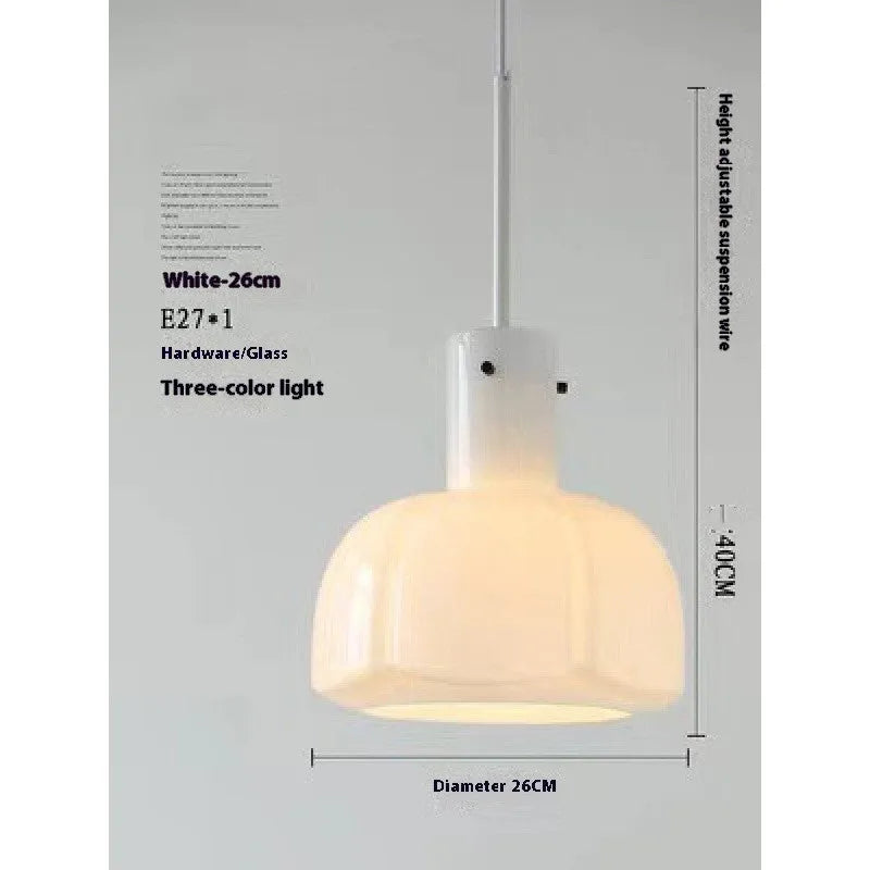 Medieval glass bud chandelier pendant light in retro style for dining rooms