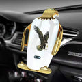 Wireless charging car phone holder with suction cup mount in Eagle design