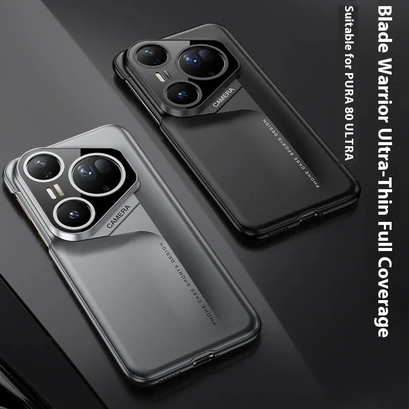 Blade Warrior frosted PC hard phone case for Huawei P80 Pro in Cold Mountain Gray