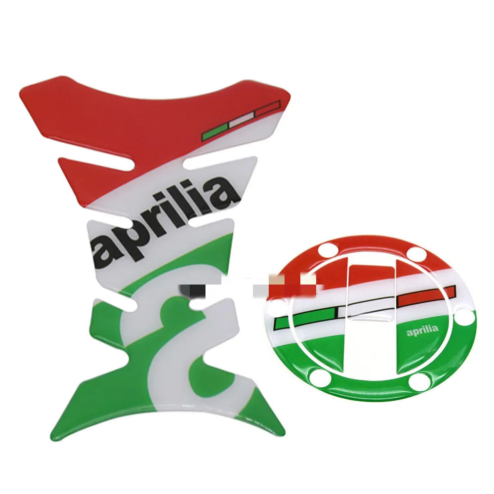 Motorcycle Apulia CR150 fuel tank sticker in black and green colour options for protective decal