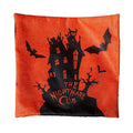 Halloween throw pillowcase 43x43cm square cloth cover with ghost design on sofa