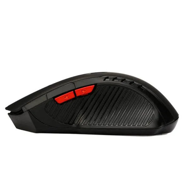 Wireless mouse with 1600 DPI resolution and 2.4GHz USB receiver in black
