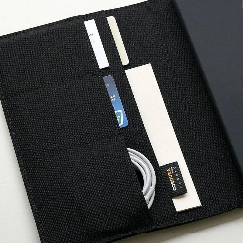 A5 notebook set with envelope, PU cover, 80g Daolin paper and black 0.5mm neutral pen
