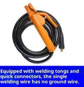 Black plastic-coated copper welding cable 25 metres long for household welding machines