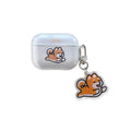 Cartoon Shiba Inu silicone headphone cover for AirPods Pro with TPU flip case and transparent pendant