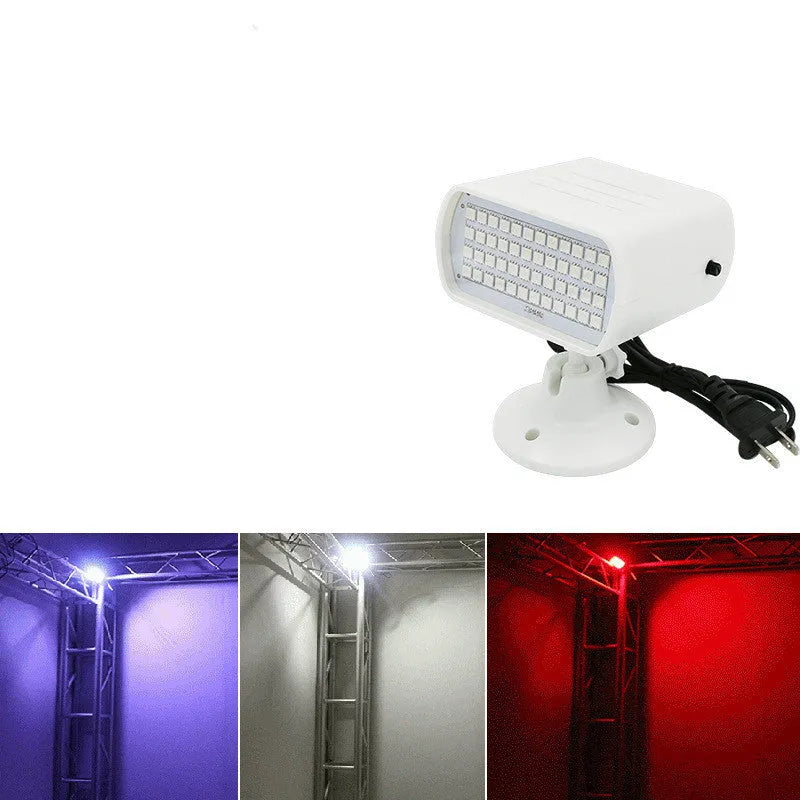 48-LED stage strobe light with sound control functionality for clubs and theaters