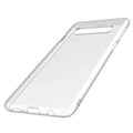 Transparent TPU back cover case for Samsung S10, S10e, and S10 Plus mobile phones.