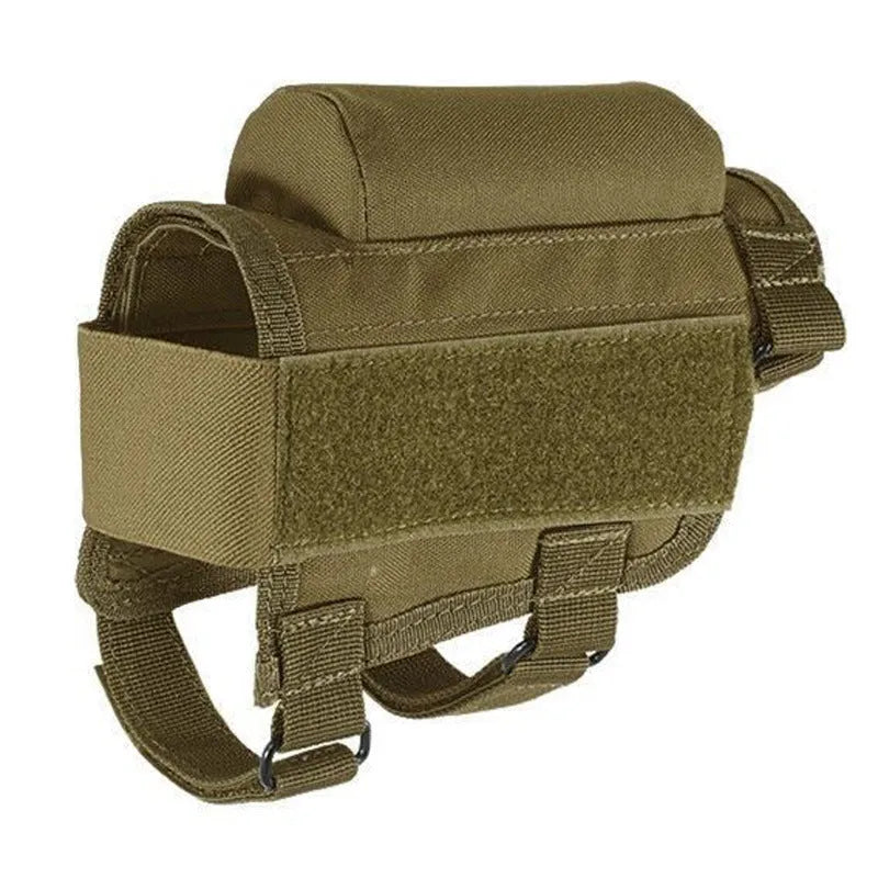 Tactical Crown ambidextrous nylon cheek rest with ammunition carrier for .308 and .300 Winmag in black