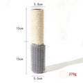 Brown sisal cat scratching post measuring 30cm tall with sisal rope wrapping