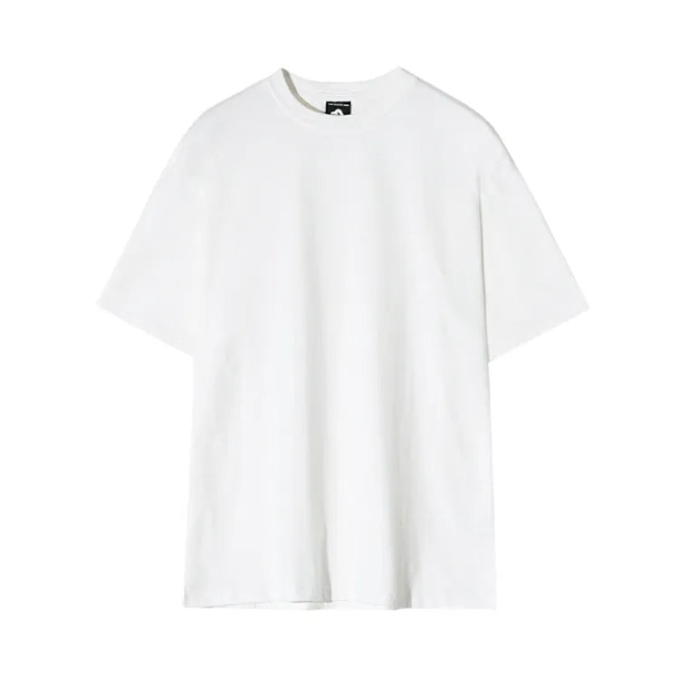 Men's cotton slim fit t-shirt in white and black solid colours with half sleeves