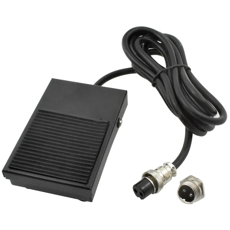 Metal welding foot switch with 1.8m cable and two-core plug for laser welding machine control