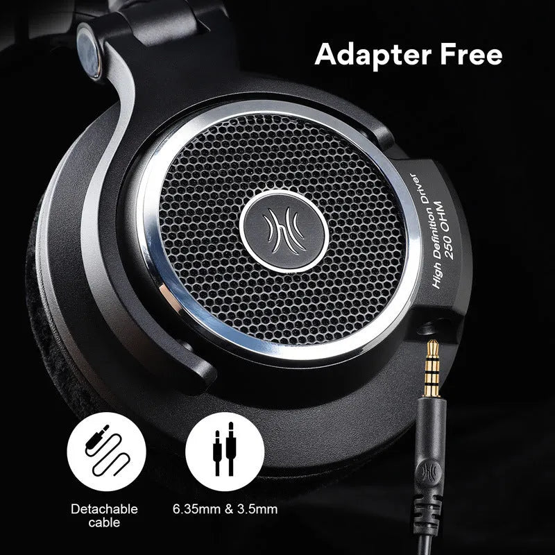 Wired over-ear monitor headset M80 colour with 3.5mm and 6.5mm plug and 3m cable