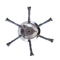 Stainless steel wire brush accessory for electric mower with 150mm diameter head