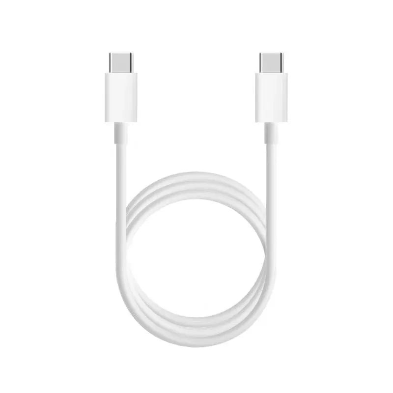 White USB to Type-C charging cable for Apple MacBook laptops, 1 metre length