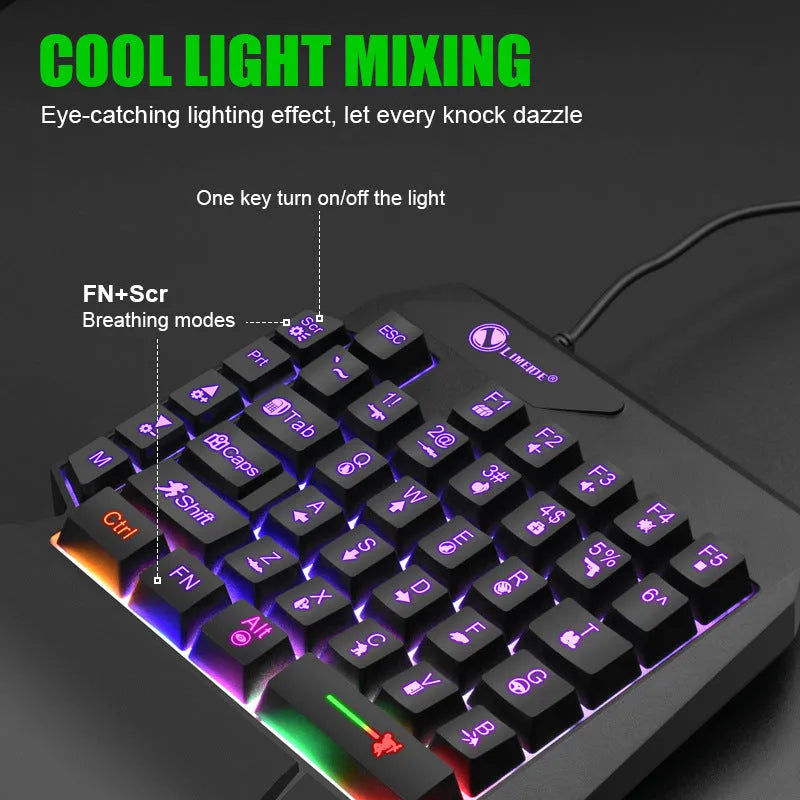 GK103S one-handed keyboard converter with 1.2 metre cable for gaming setups