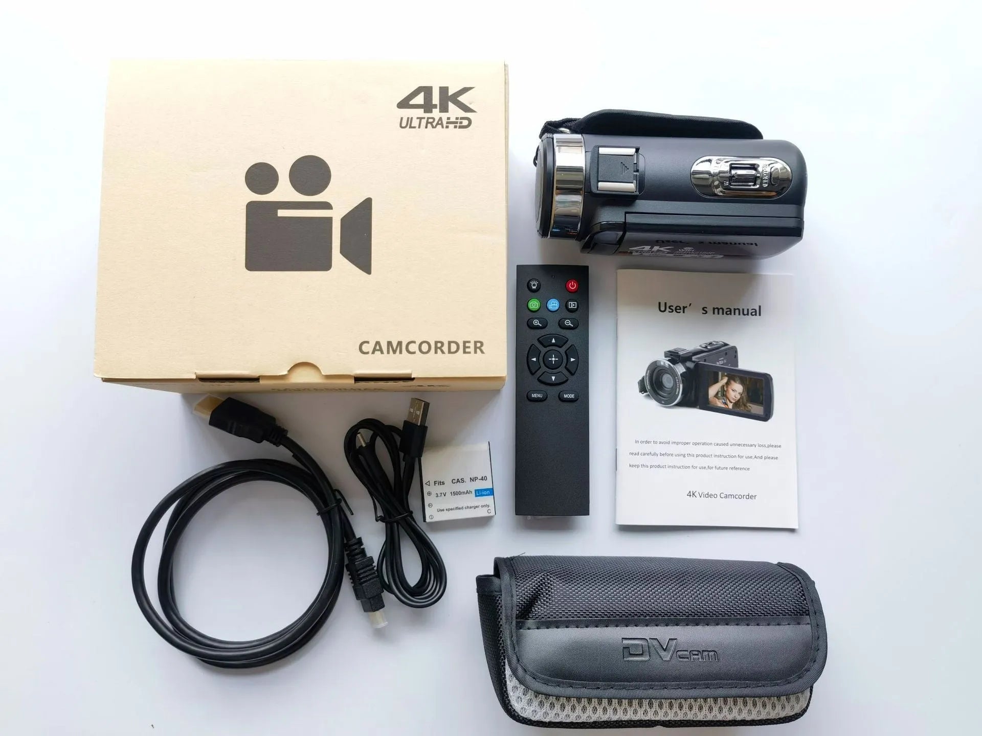 Z124K Black WIFI digital HD night vision camera with 3-inch LCD screen.