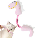 Bundle of four cat toys including chew toys, rope toys with springs, and kicker toys for indoor cats