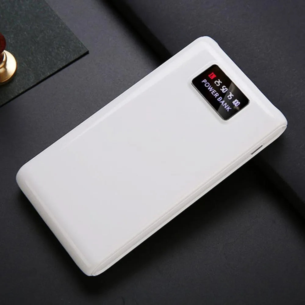 C9 model 18650 DIY power bank case kit showing six battery slots and dual USB input ports