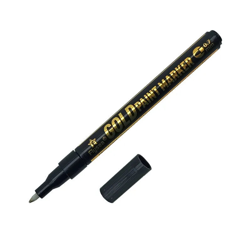Flysea 3.0mm chrome-plated mirror pen with reflective paint for metal and glass surfaces.