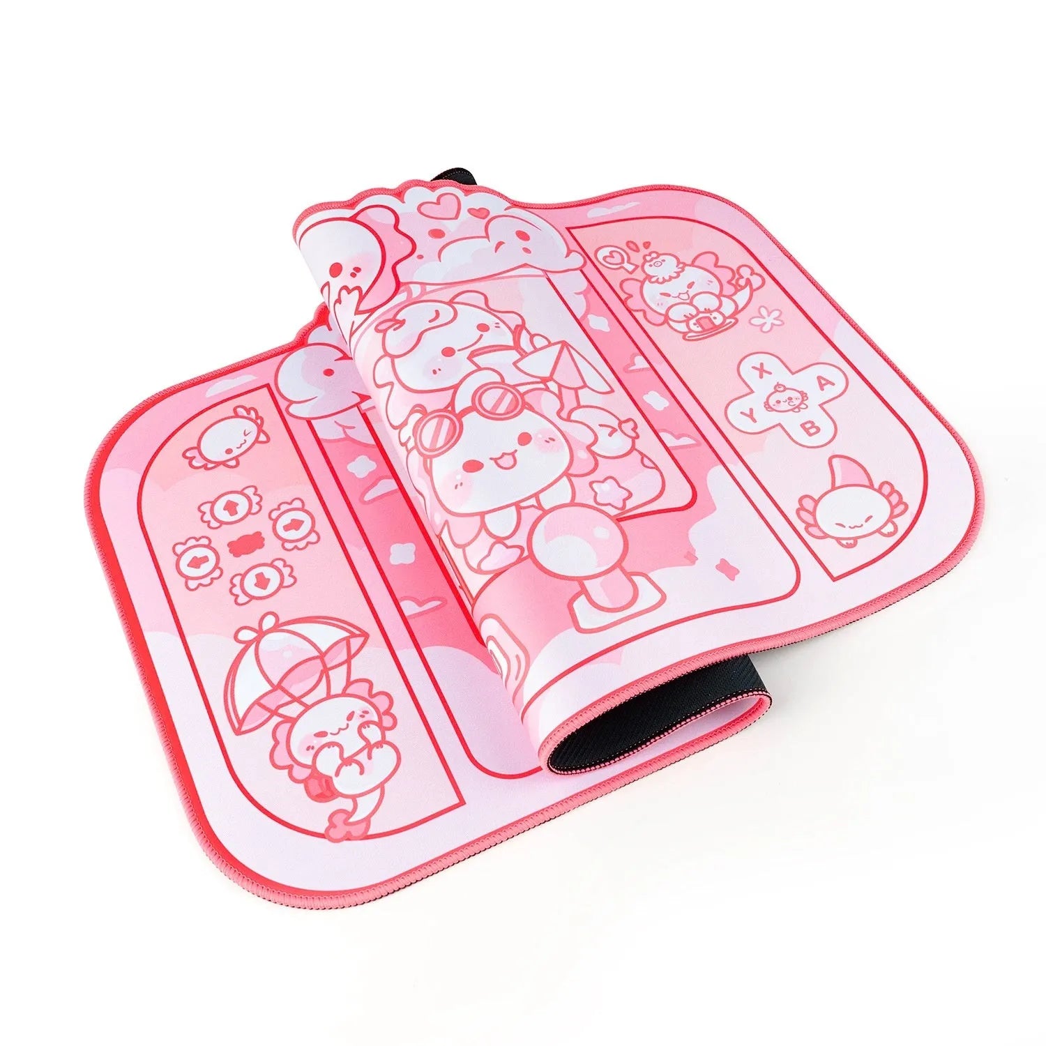 Hexagonal dragon crane machine cartoon anime design on 75cm cloth mouse pad with wrist support