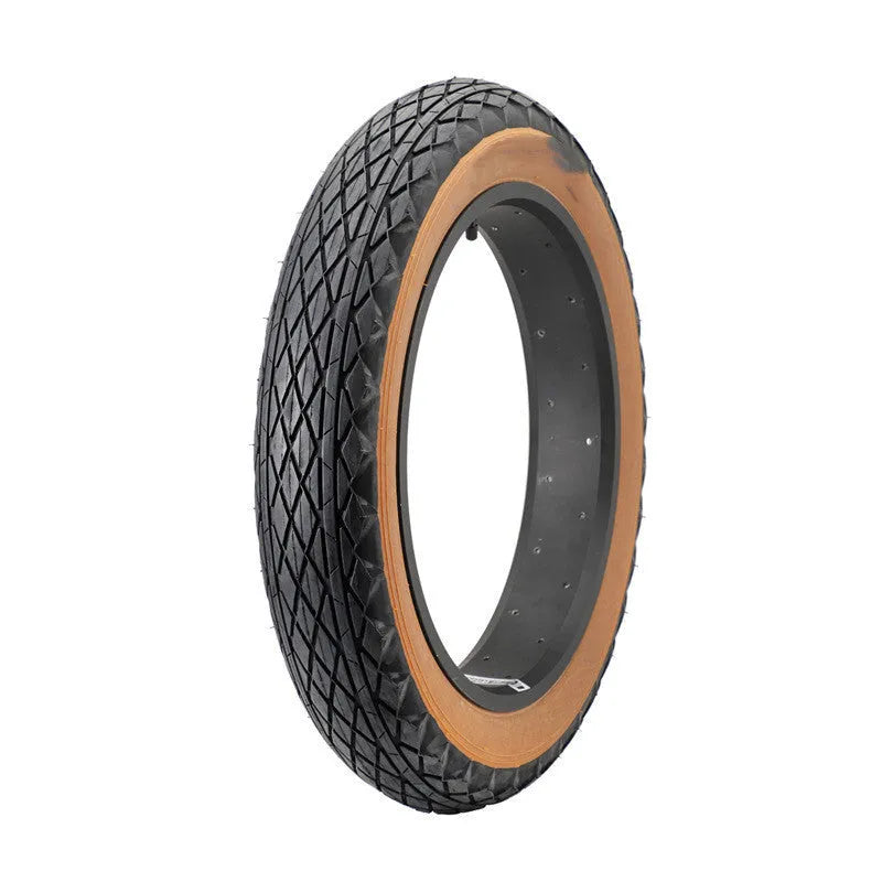 20x4.0 inch brown rubber snowmobile tyre with skin edge pattern for electric beach cars