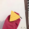 Yellow silicone protective case for Apple AirPods and AirPods Pro charging case.