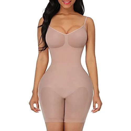Plus size women's skinny hip raise belly contracting stretch sling one piece underwear in black