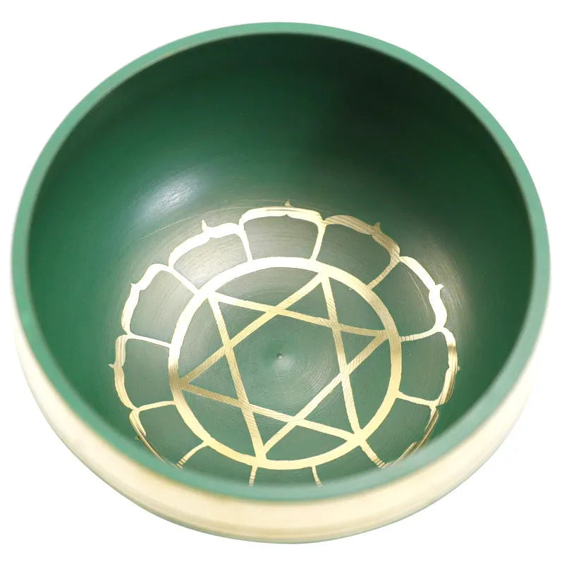 Colourful handmade Himalayan singing bowl 7.8cm diameter for yoga meditation music