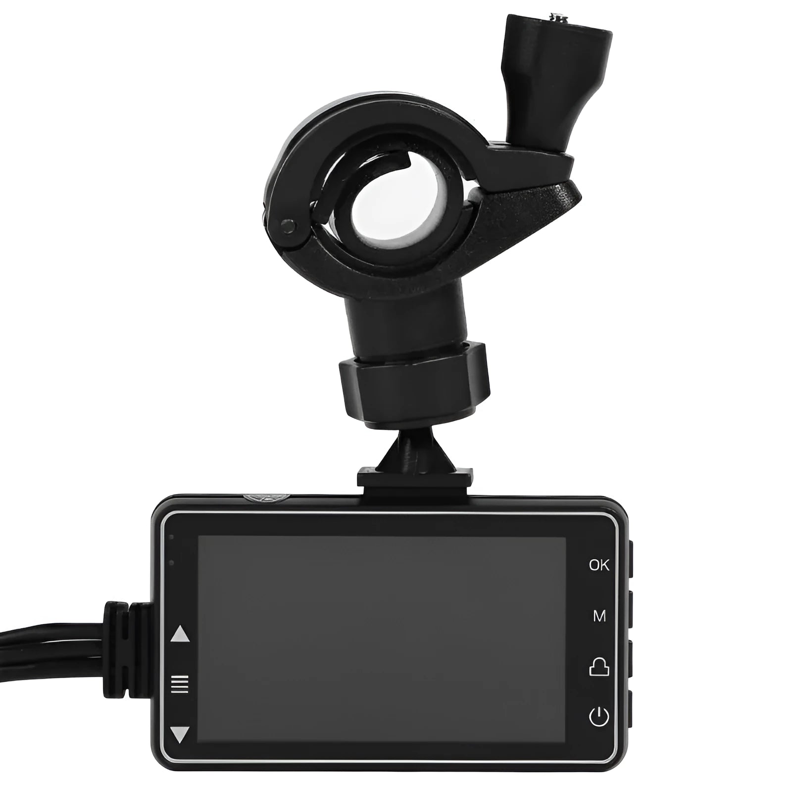 Motorcycle HD driving recorder with 3.0 inch LCD display and front 170 degree wide angle lens