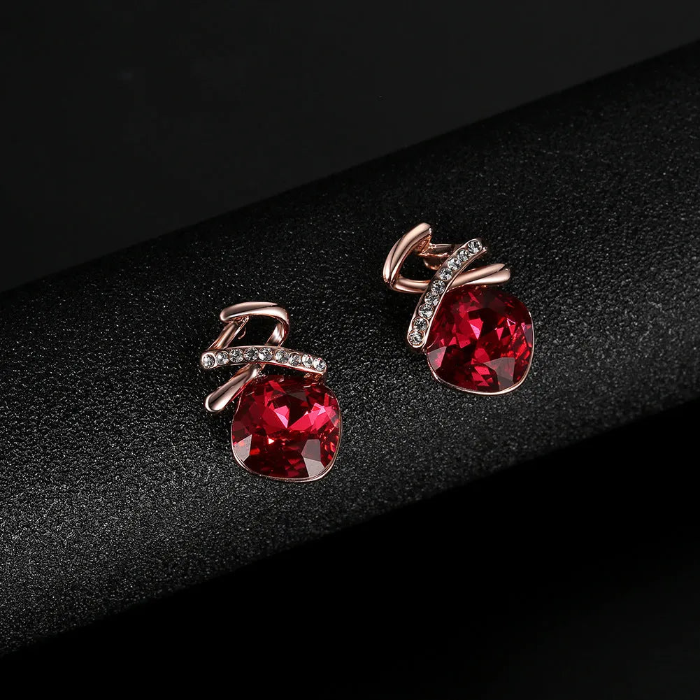 Women's alloy bridal jewellery set with adjustable necklace and earrings, colour 61172321.