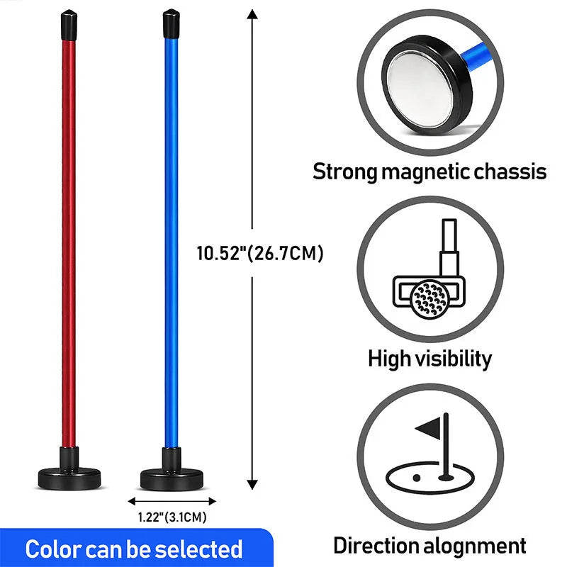 Aluminium alloy golf swing trainer with magnetic direction baseball bar in red colour