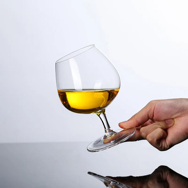 440ml low foot spirits glass with simple Nordic style, made from glass for brandy and wine